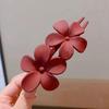 High-End Matte Flower Duckbill Hair Clip for Elegant Updos