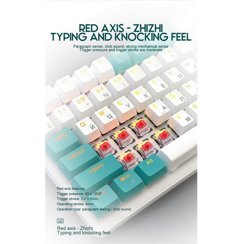 Механическая клавиатура K3, 100 клавиш, игровые клавиатуры для геймеров, игровые клавиатуры с RGB-подсветкой, проводные клавиатуры USB Type-C для настольных ПК