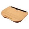 Laptop Desk Bamboo Wood Fits Up To 15.6 Inch Laptop Portable Lap Desk with Pillow Cushion for