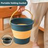 Folding Bucket Multifunctional Silicone Bucket for Car Washing Fishing Camping Water Container Collapsible Bucket