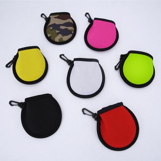 Golf Ball Cleaner Bag Wear-resistant Portable Reusable Protective Inner Plush Wipe Clean Soft Effortless Golf Ball Washer Pouch for Golf