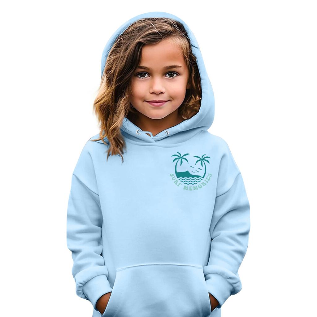 Children's Hoodies Loose Printed Hooded Sports Shirt Fashionable Sports Shirt