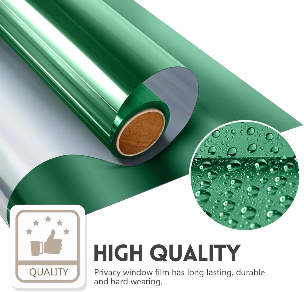 Односторонняя пленка для окон, зеркальная, отражающая, солнцезащитная, тонирующая, с защитой от ультрафиолетового излучения, стекло, виниловая затемняющая наклейка, стекло, конфиденциальность для дома