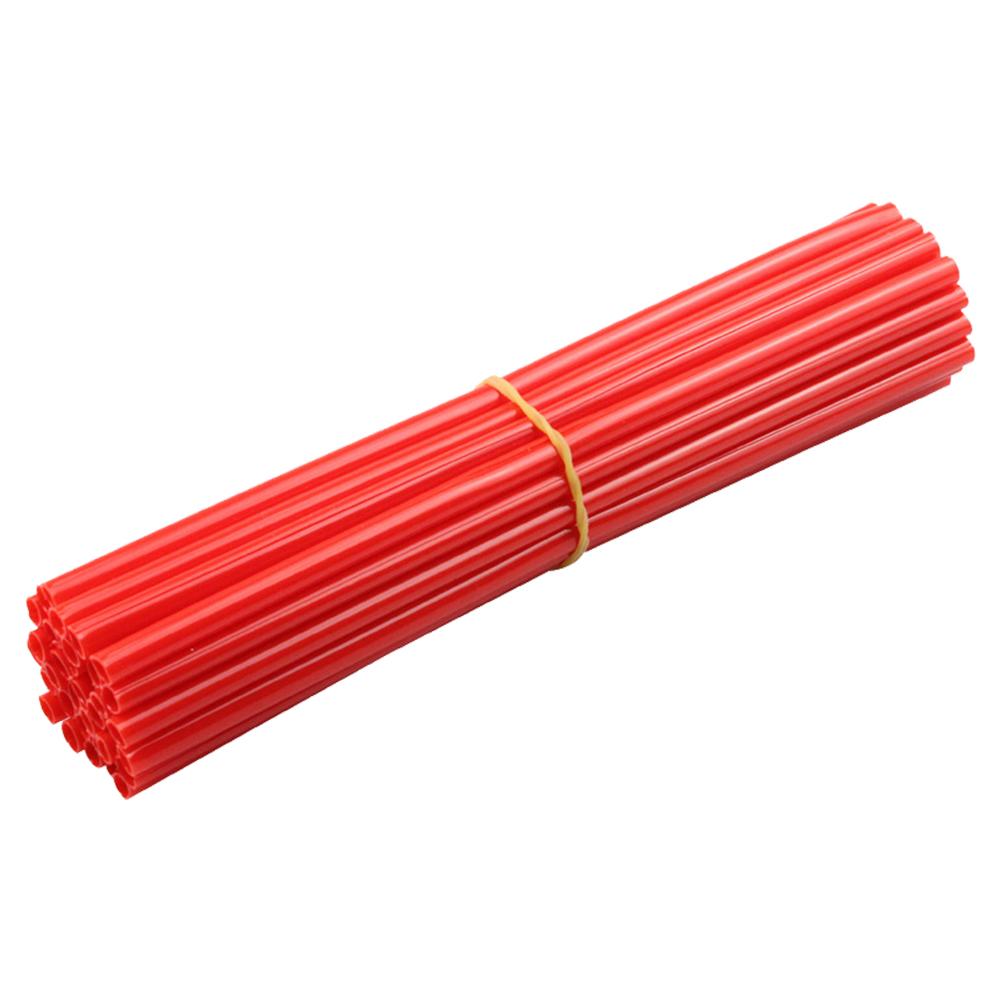 72 шт чехла для спиц велосипеда, белые, красные, оранжевые, универсальные чехлы для спиц колес питбайка для мотоцикла, защита обода колеса