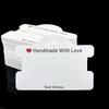 100pcs Love Jewelry Tags Bracelet Display Handmade Hanging Blank Tag  for Small Business