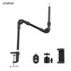 Andoer ST-01 Flexible Foldable Desk Mount Stand Metal Bracket 1/4 Inch Screw 3kg Load Capacity with