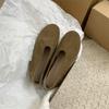 Fashion Comemore Retro Round Head Flats Spring Autumn Loafers Fashion Causal Soft Sole Women's Moccasins Solid Color Slip On Flat Shoes