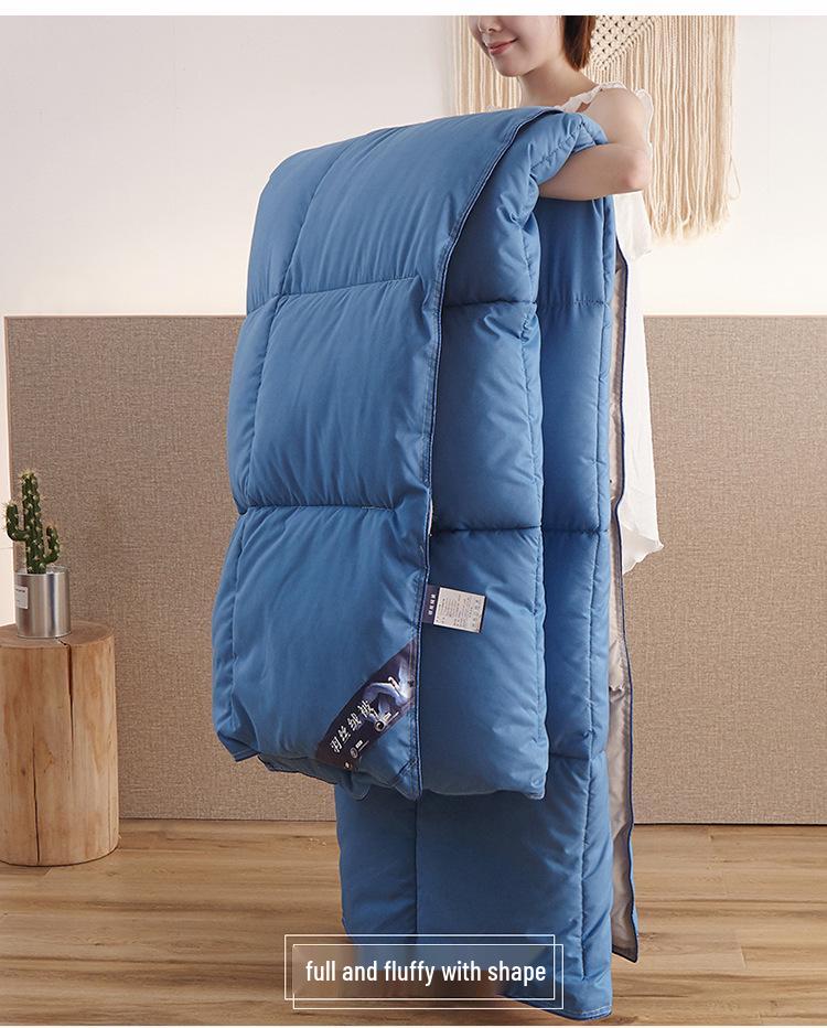 Пуховое бархатное одеяло: Дышащее одеяло для всех сезонов - Идеально для общежитий, гостиниц и гостевых домов