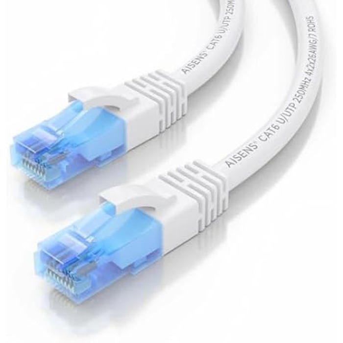 Câble Réseau - AISENS - Catégorie 6 - UTP - 20 M - Blanc