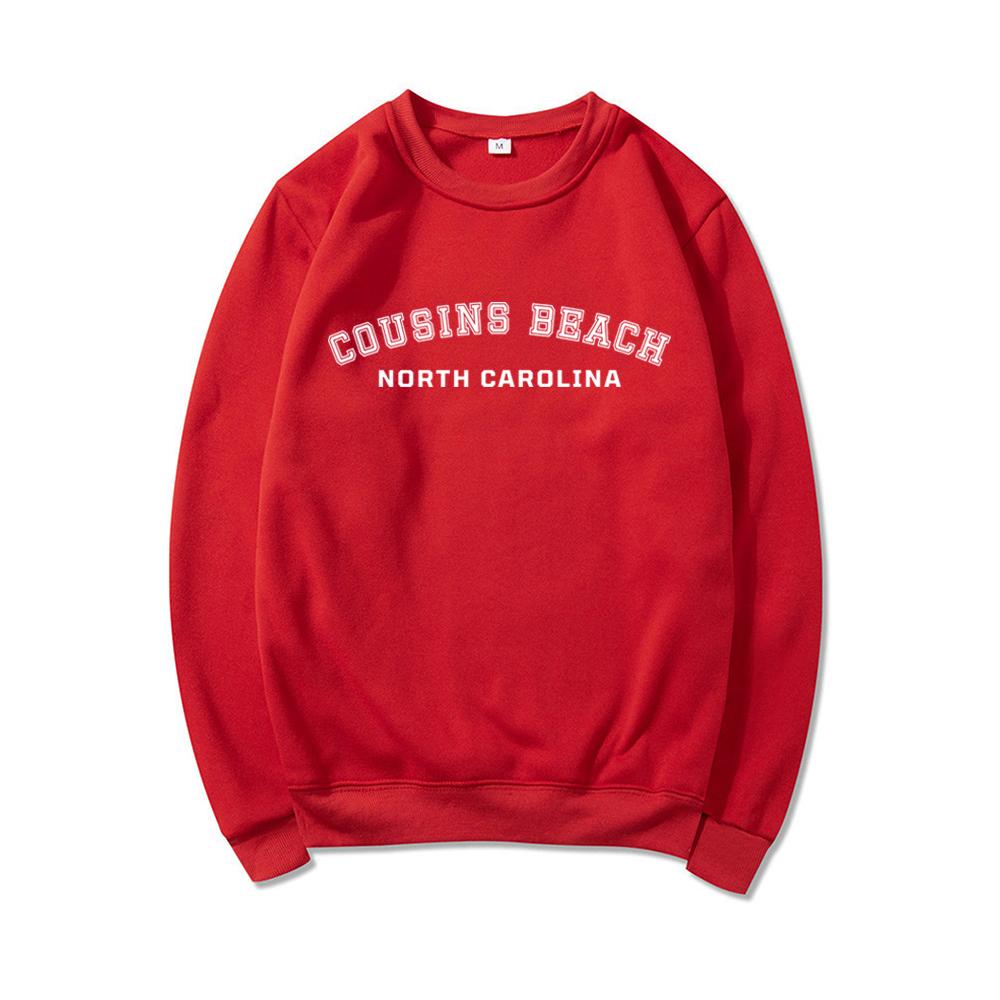 Cousins Beach Северная Каролина Толстовка с круглым вырезом Лето I Turned Pretty Рубашка Женские толстовки с длинными рукавами Повседневные топы с капюшоном
