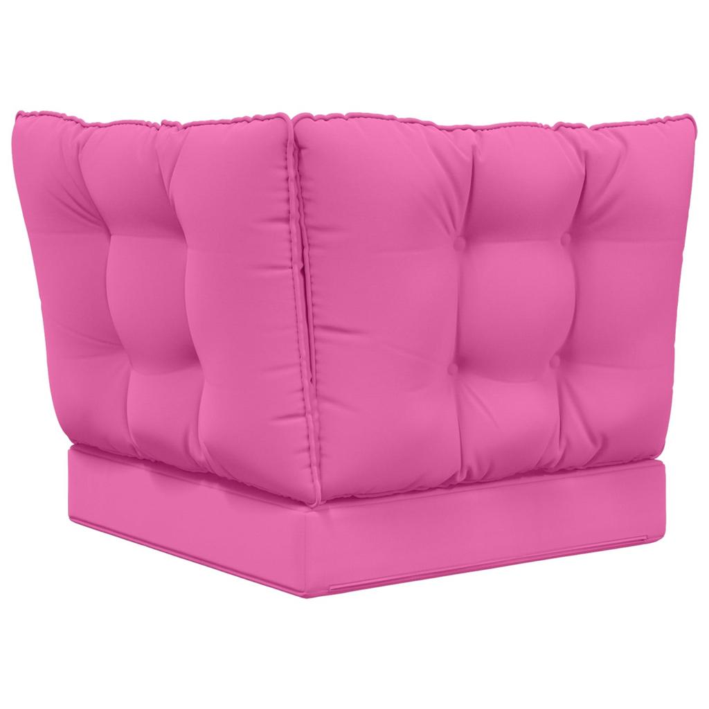 Outdoor Sofa Cushions 3 pcs Pink Polyester