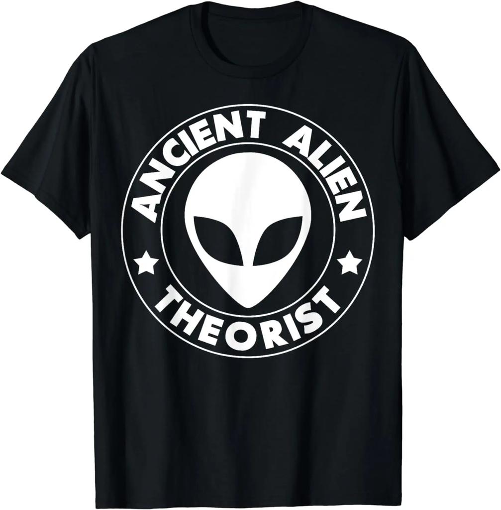Funny Self Mocking Tee Ancient Alien Theorist Tshirt Graphic Personalized Custom Printed Women Unisex Summer T Shirts Harajuku