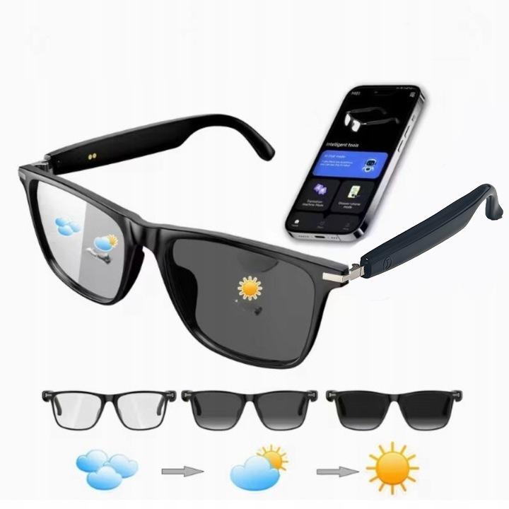 Умные очки GS20 с ИИ: Музыка, Звонки, Защита от УФ-лучей, Фотохромные, Спорт, Перевод, Bluetooth.
