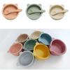 Waterproof Silicone Suction Bowls Flexible Feeding Bowl Set Feeding Tableware  Learning To Eat