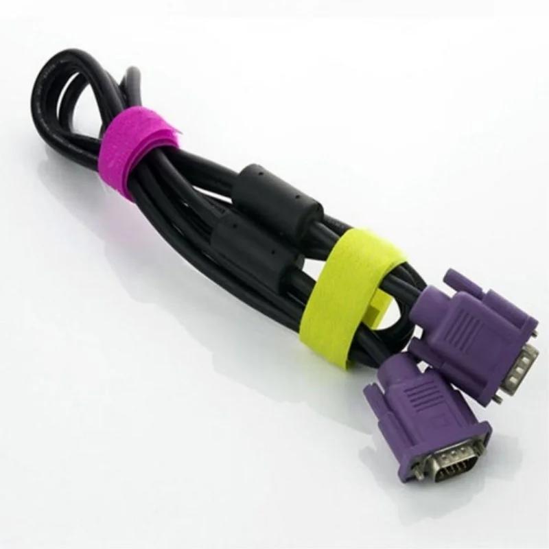 5 шт. многоразовый держатель для намотки цветных лент для обертывания кабельных стяжек