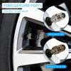 LLX2 4Pcs Car Tire Valve Stems Cap Knurling Style Tire Valve Cap Sticker for Ford Fiesta Ranger Focus Kuga Mustang Mondeo Fusion