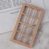 1:12 Dollhouse Miniature Wooden 12-Pane Window Frame Model Accessories Toys