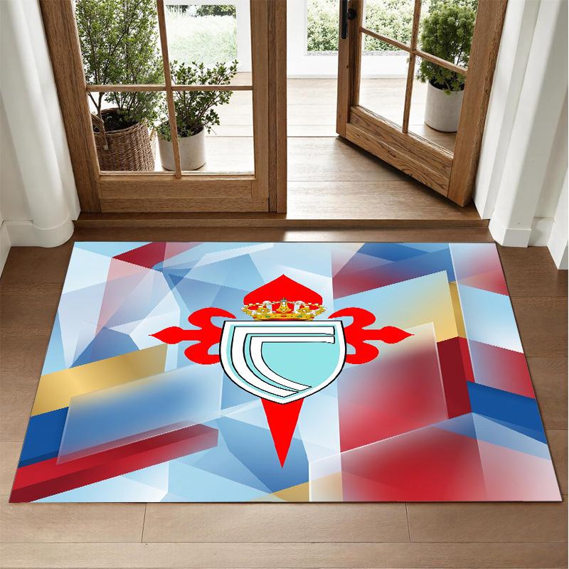 Celta Vigo FC Design Crystal Velvet Rug Soft Decorative Mat for Bedroom Entrance