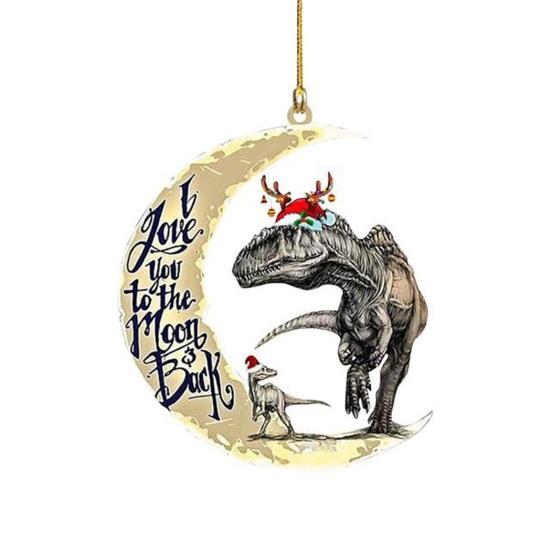 Dinosaur Car Hanging Decoration Christmas Festive Tree Trendy Various Styles Ornament for Home Scene Layout