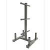 Elevated Barbell Plate and Bar Storage Rack