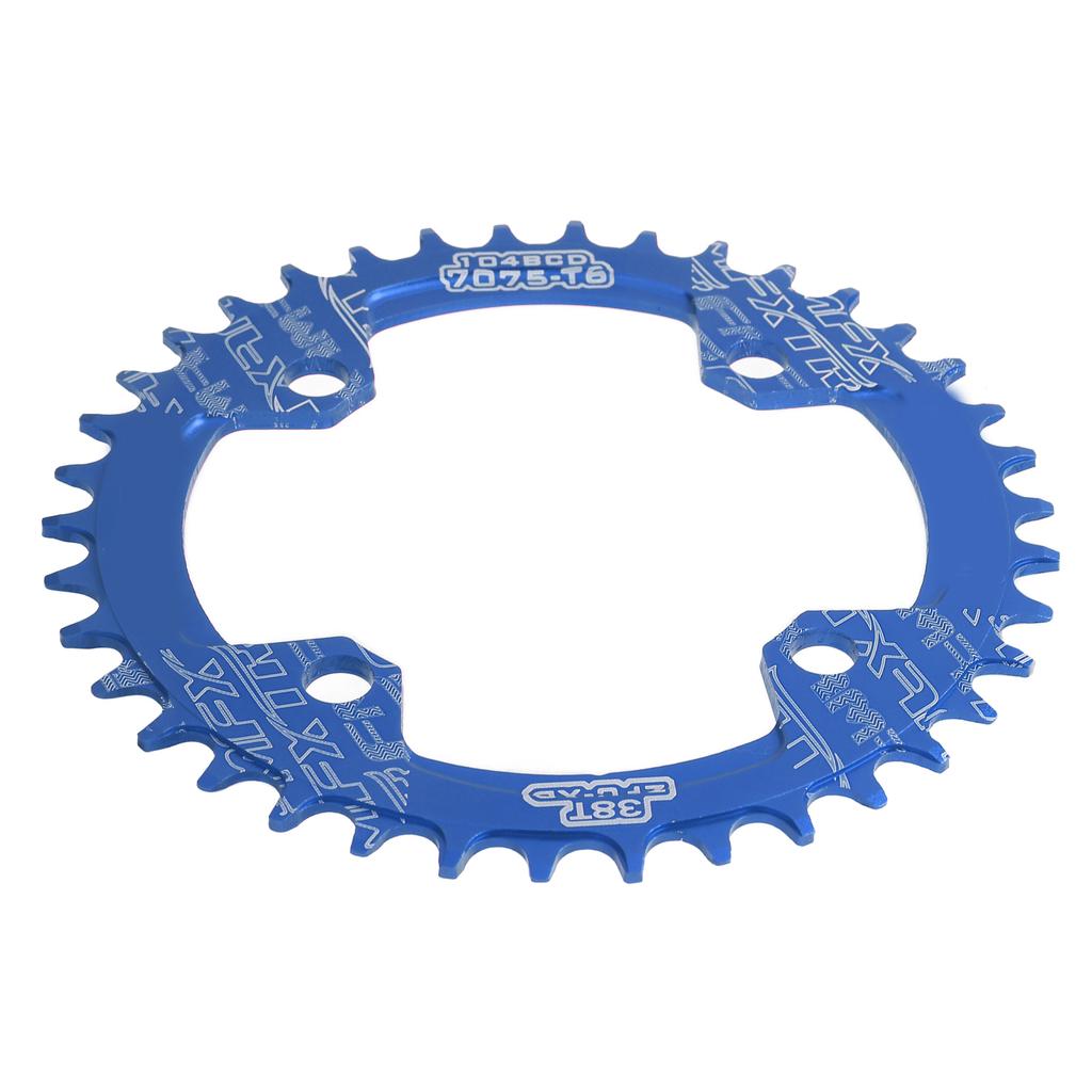 FMFXTR Chainring 38T Narrow Wide Single Chain Ring for Road Bikes Mountain BikesBlue