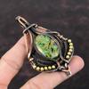 Copper Ruby Zoisite Pendant Copper Wire Wrapped Pendant Handmade Brand New Pendant Copper Wire Wrap Jewelry Gift For Mother Gemstone Pendant