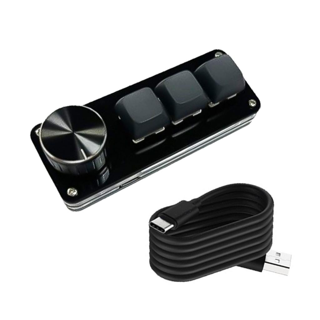 Customizable Macro Keypad with Single Knob 3Key/4Key/6Key/8Key Mechanical Gaming Keyboards Programmable Keypad