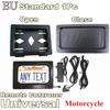Electric Motorcycle EU License Plate Roller Blinds Cover Shutter Frame Holder