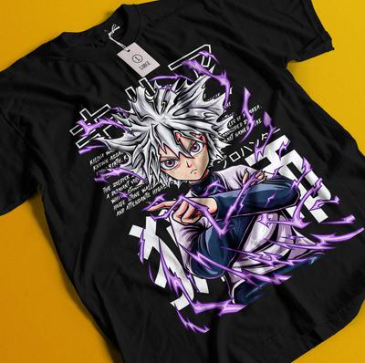 Футболка Киллуа Футболка Хисоки Футболка Хантер х Хантер Футболка Гона HxH Меруэм Курапика