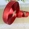 Premium 3.8cm Red Christmas Ribbon With Beautiful Pink Borders For Seasonal Decor