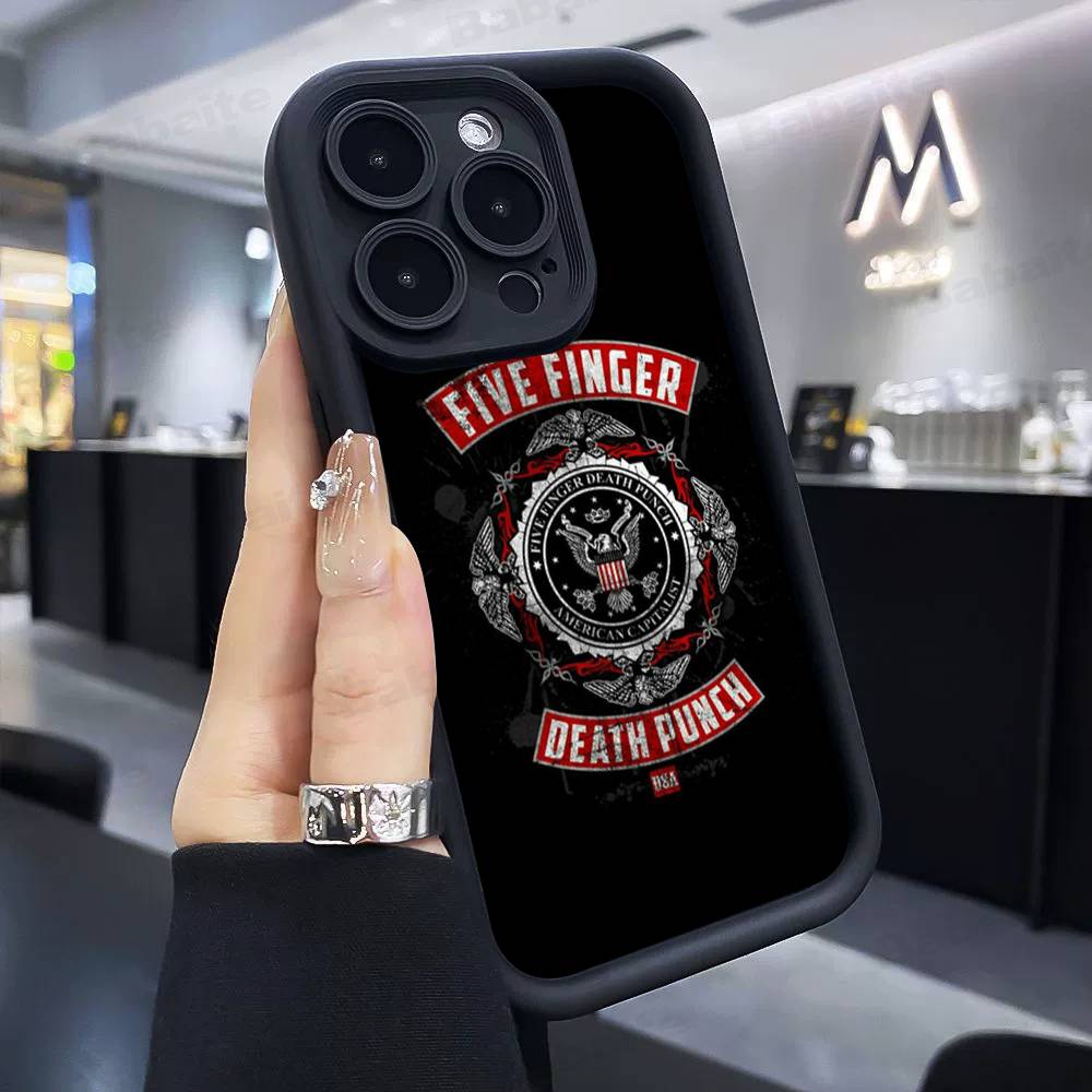 Popular Band F-Five Finger Death Punch Phone Case For IPhone 17 16 15 14 13 Pro Max Plus 12 11 Cover