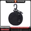 Versatile Outdoor Tactical Key Pouch: Waterproof Coin & Earphone Pocket, EDC Round Hanging Bag
