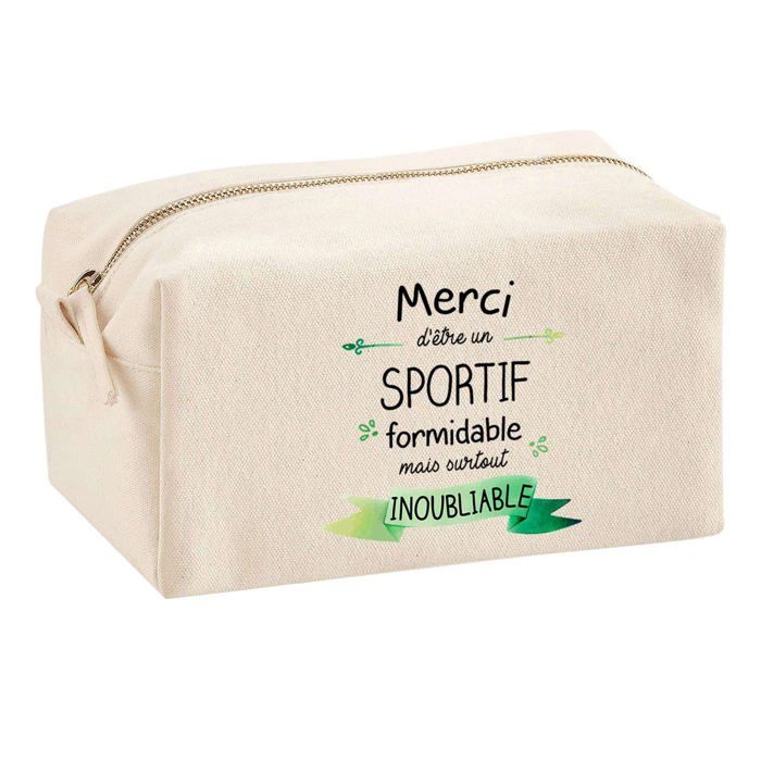 Trousse multifonction Merci Sportif Inoubliable Homme Cadeau Collègue Remerciement Idée | Trousse Scolaire Fournitures Bureau