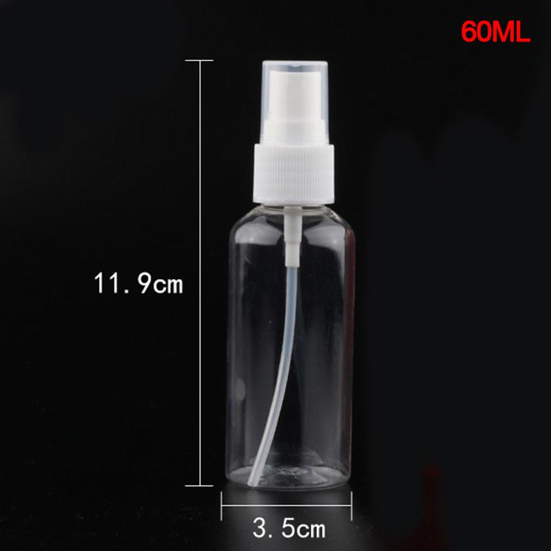 20/30/50/100ml Refillable Bottles Transparent Plastic Perfume Atomizer Mini Empty Spray Bottle Portable Travel Accessories