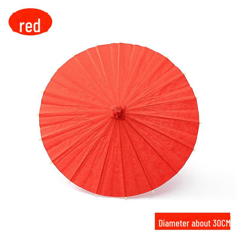 Детский зонтик из белой бумаги, расписанный вручную, в древнекитайском стиле, занятие по рукоделию для детского сада