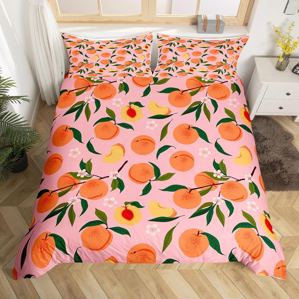 Red Pitaya Duvet Cover King Queen Dragon Fruit Painting Bedding Set Tropical Fruits Comforter Cover Modern Art Soft Quilt Cover