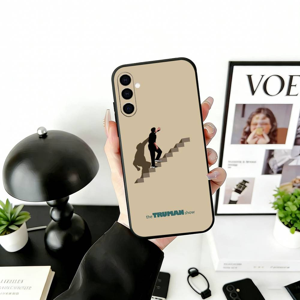 T-The T-Truman S-Show Phone Case Black Silicone Soft For Samsung Galaxy A73,A72,A71,A70,A53,A52,A51