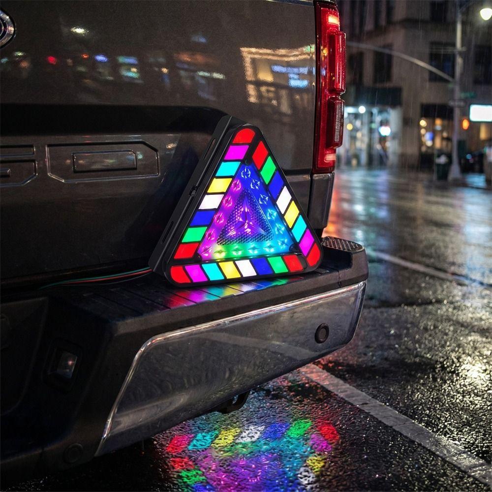RGB Color Tail Lights High-brightness Strobe Light Brake Lights Modification Parts