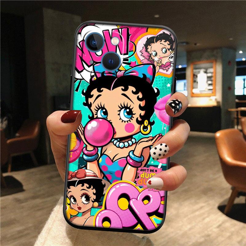 TR6 B-Bettys Art B-Boops Новый высококачественный чехол-ракушка для телефона Redmi Note 13 14 Pro+ Plus A3 A3X 13X 13C 13R 14S 14C 14R