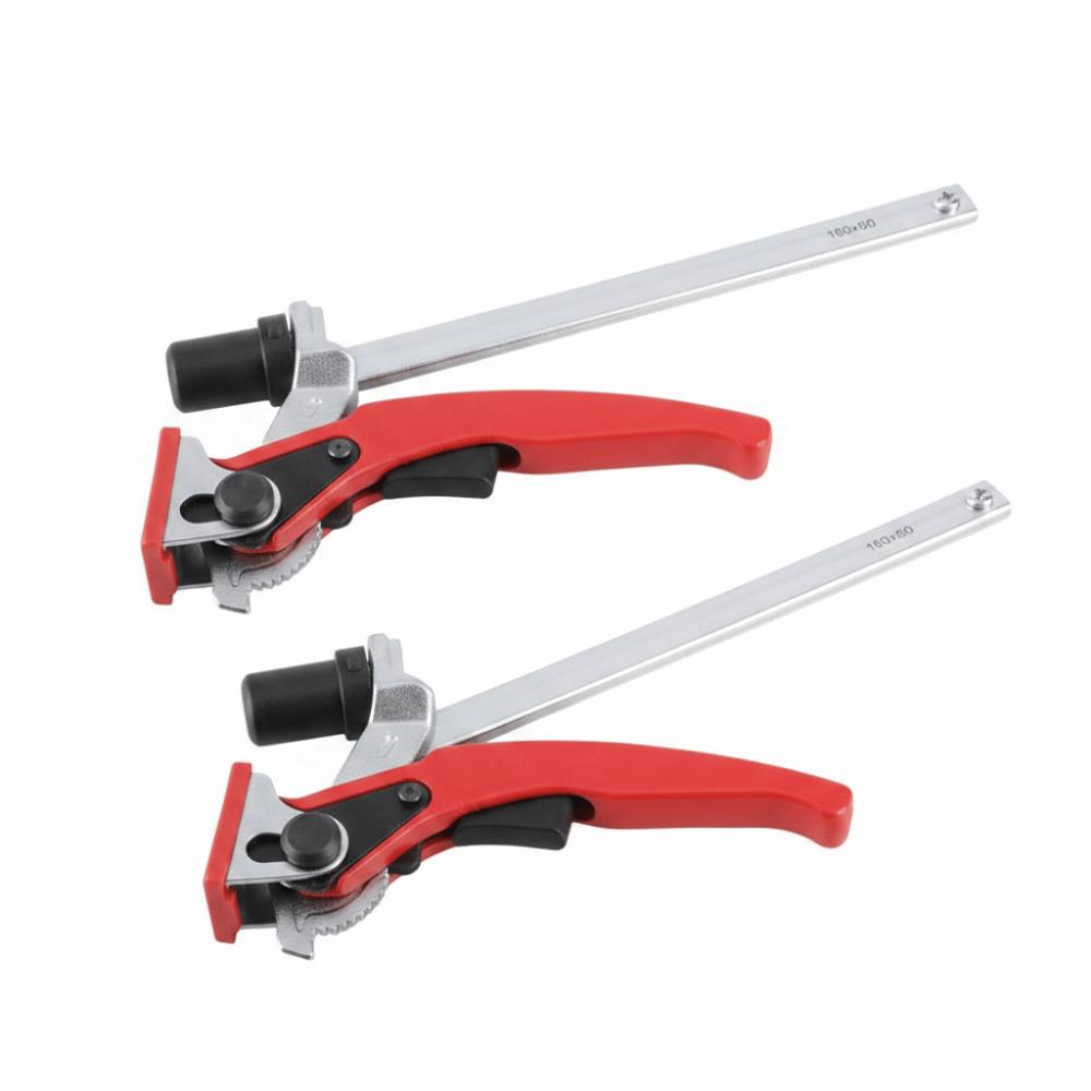 2pcs Ratchet Mechanism Bench Dog Clamp 20mm Base Woodworking Clamp Hold Down Clamp Table Workbench