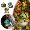 Acrylic Dragon Christmas Tree Ornaments New Year Car Rearview Mirror Ornament  Festival