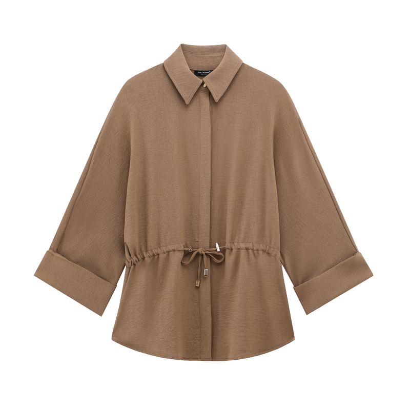 Kaslead Новое поступление Женская мода Стиль Рубашка с лацканами с длинными рукавами Повседневные брюки 2728568 2116568