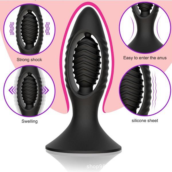 Anal Plug Dildo Vibrator Prostate Massager Wireless Remote Control Vibrator Male Adult Products Female Sex Toys