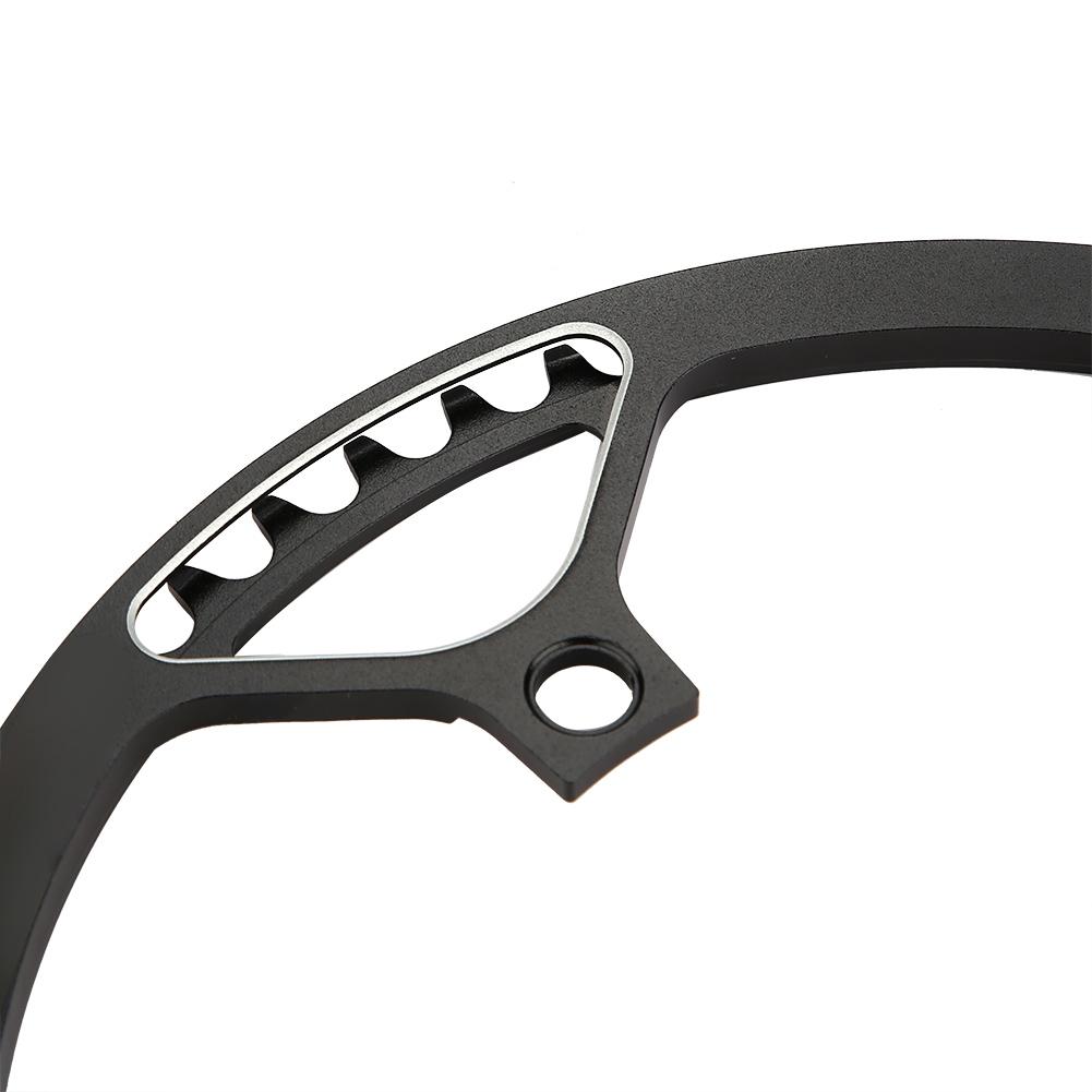   53T CNC Aluminum Alloy Mountain Bike Single Crank Chain   Repair Parts (Black)