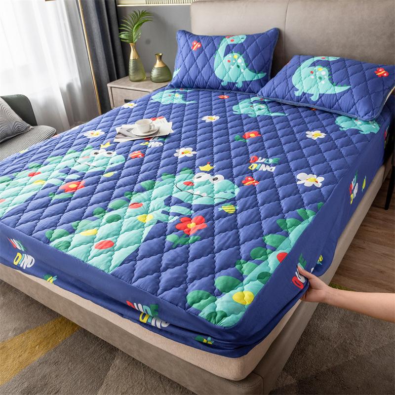 Домашняя дышащая простыня из полиэстера и хлопка, плюшевая простыня королевского размера, подходит для защитного чехла для матраса высотой 5-30 см