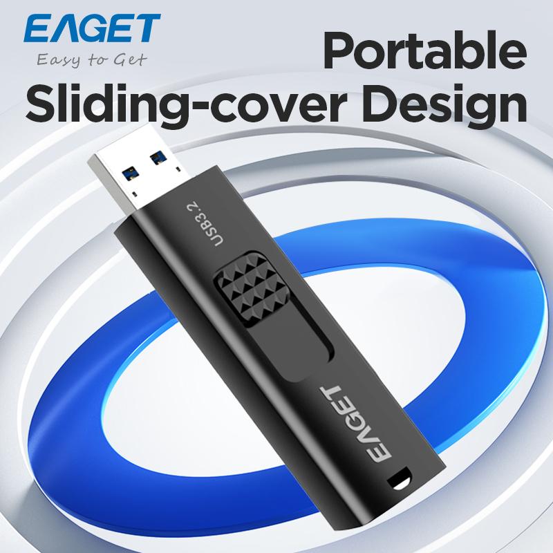 2 шт. портативный USB 3.2 флэш-накопитель выдвижной сдвижной крышкой флэш-накопители высокоскоростной накопитель данных для ПК и ноутбуков