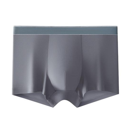 Men Boxer Underwear with Inner Layer Widen Waistband Breathable Patchwork Color Shorts Panties Daily Home Sports Wear