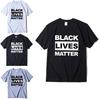 Стильная черная футболка 'Black Lives Matter' против расизма для унисекс, повседневная и удобная