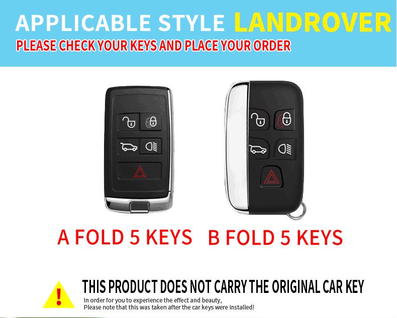 Совместимый чехол для ключа для Land Rover Aurora, Range Rover Sport, Discovery, Jaguar XFL, XEL