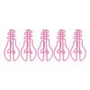 100pcs Bulb Shaped Cute Paper Clips Yellow/Pink Metallic Paper Clips  Wedding Decoration